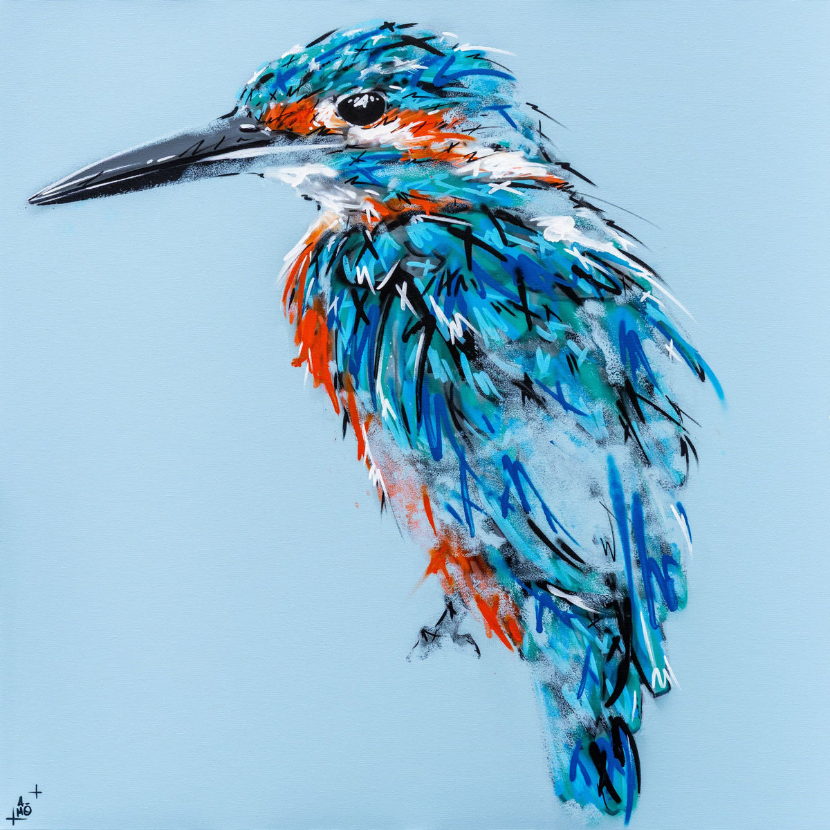 Tableau Martin pêcheur